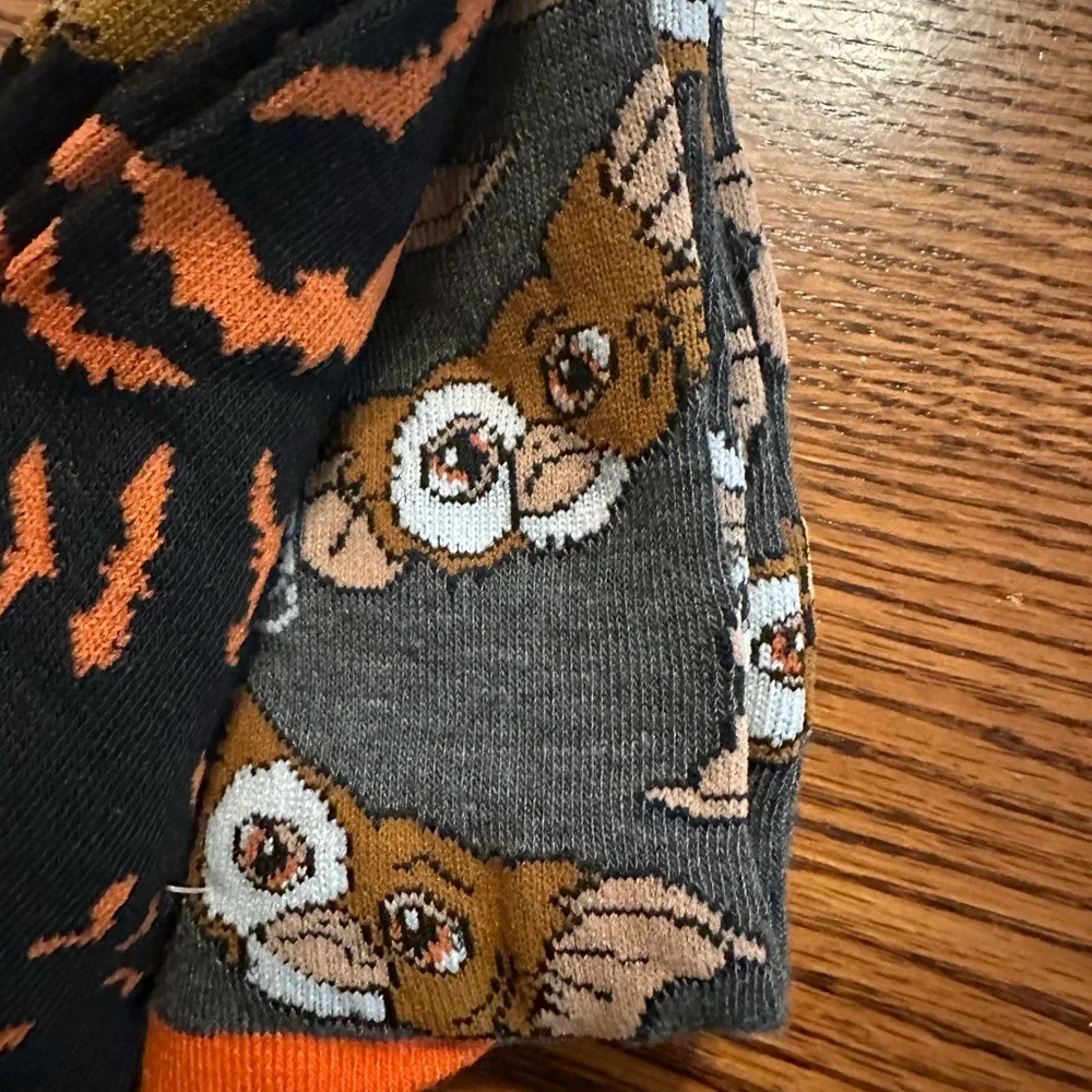 two pack of gremlins crew socks